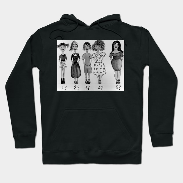 Girl type Hoodie by The artist of light in the darkness 